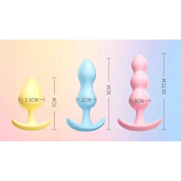 Bộ 3 plug mềm dẻo Siziku