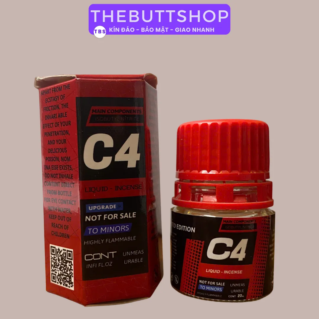 Popper C4 đỏ đen 20ml