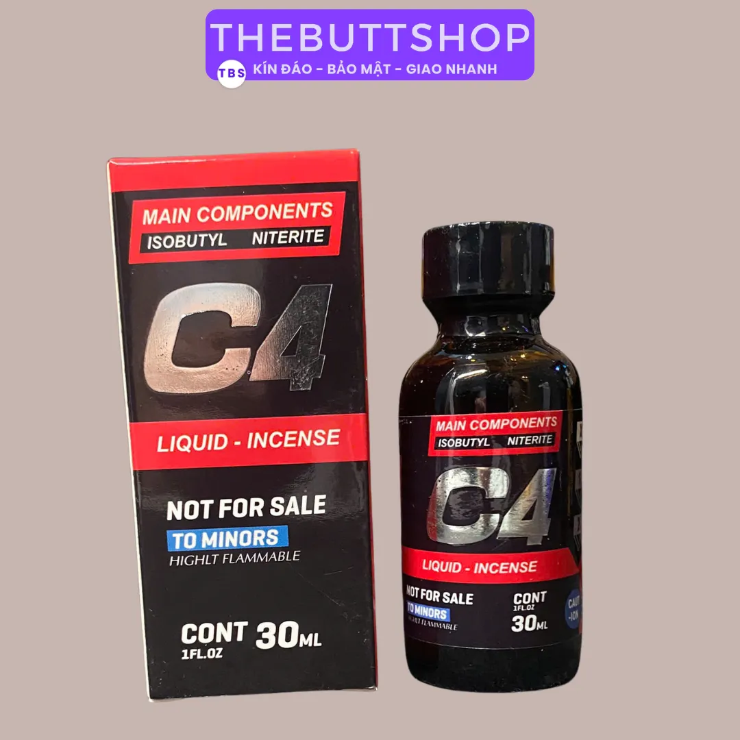 Popper C4 đỏ đen 30ml