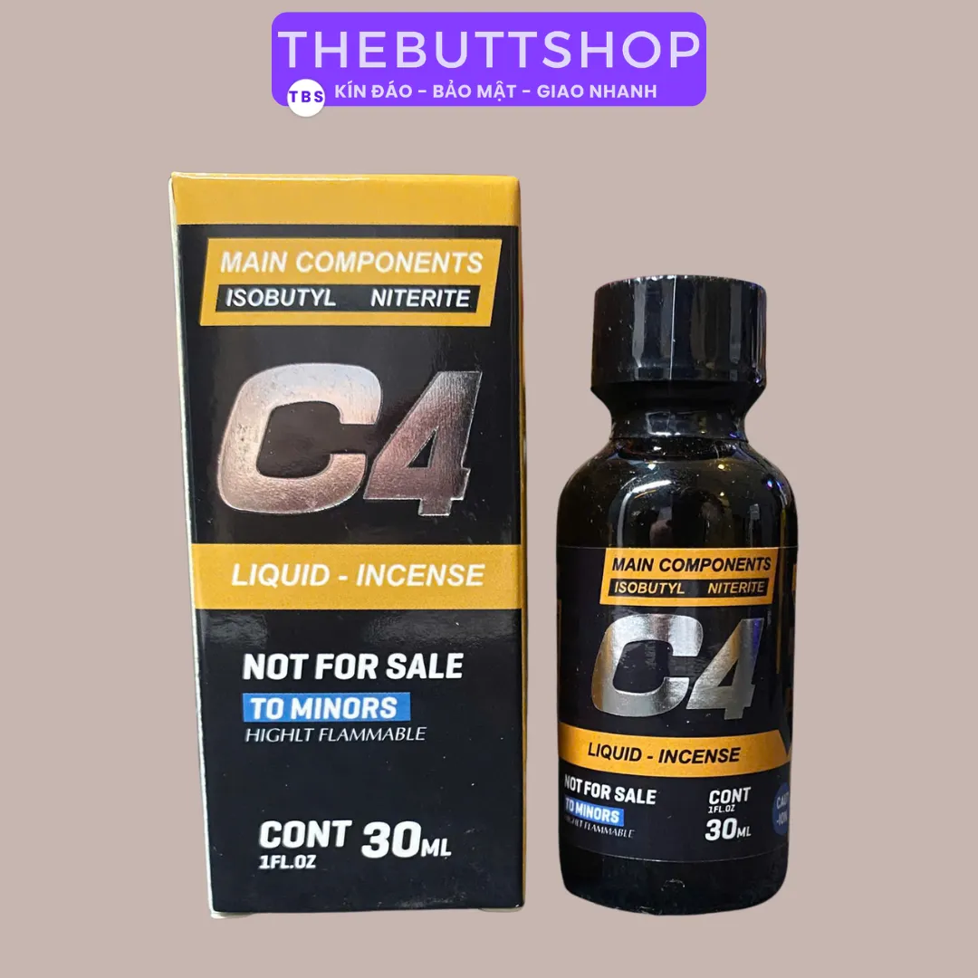 Popper C4 vàng đen 30ml