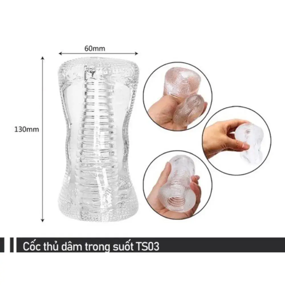 Cốc thủ dâm trong suốt hai đầu