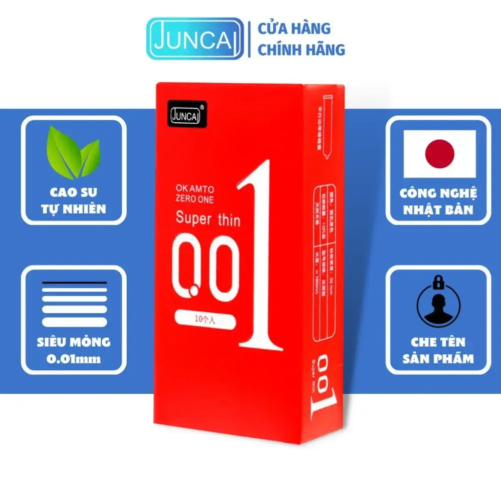 Bao cao su Juncal Okamato siêu mỏng