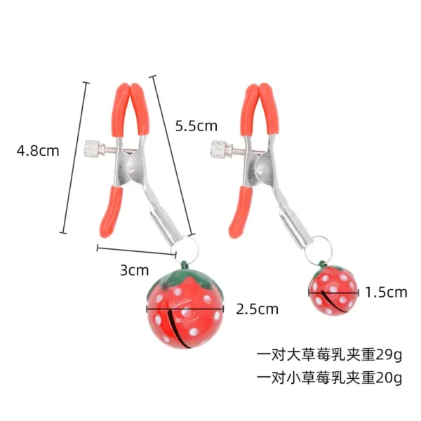 Kẹp vú kèm chuông hình bọ