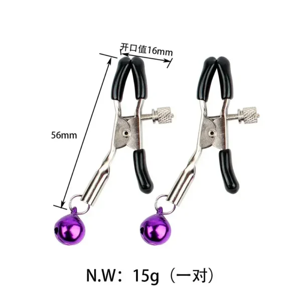 Kẹp vú kèm chuông nhỏ A00