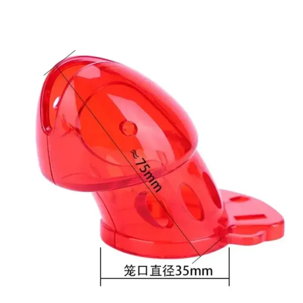 Khóa dương vật trong suốt kèm kích điện EC-009 Pro