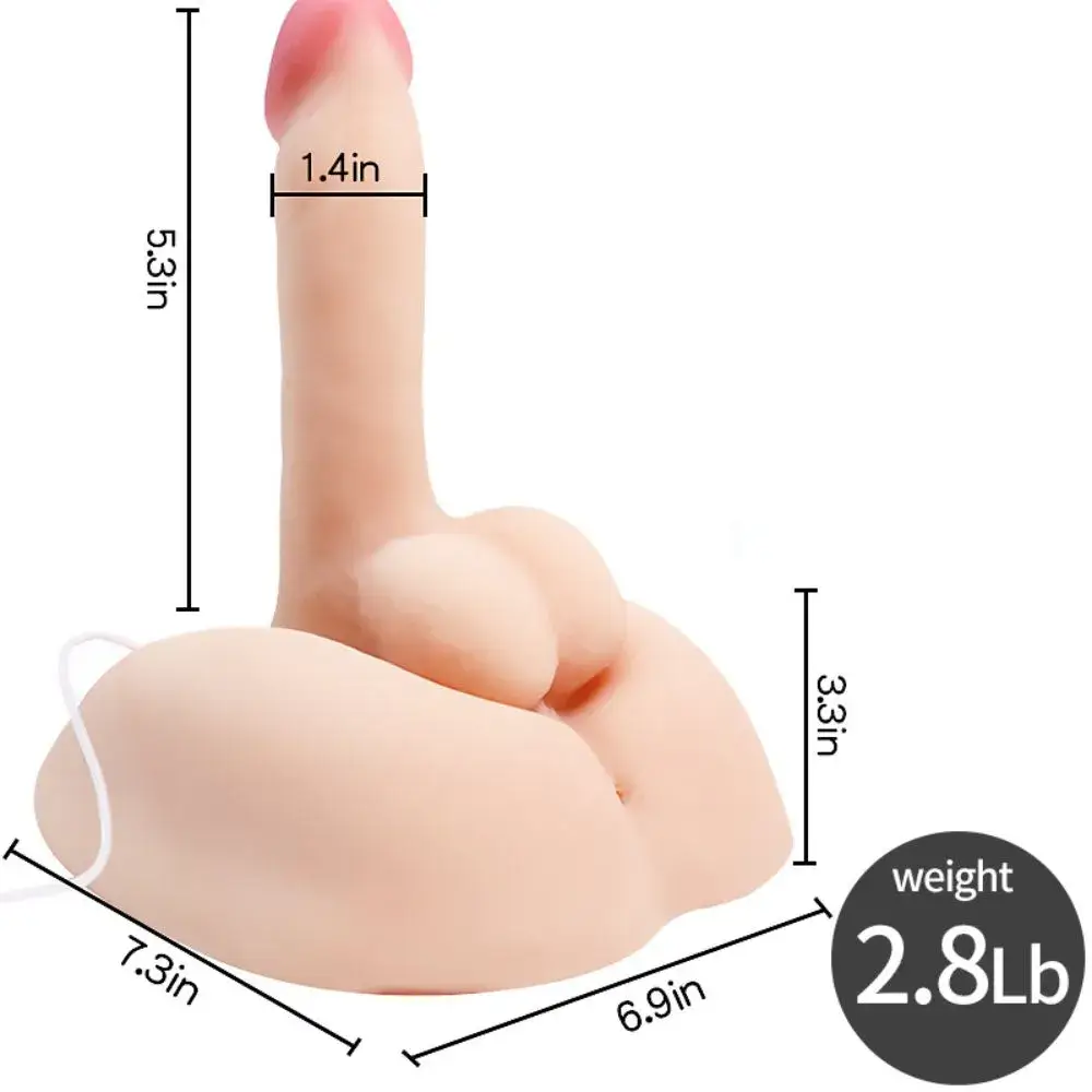 Mông nam nguyên khối – Size 1,25kg (Dương vật 14cm)