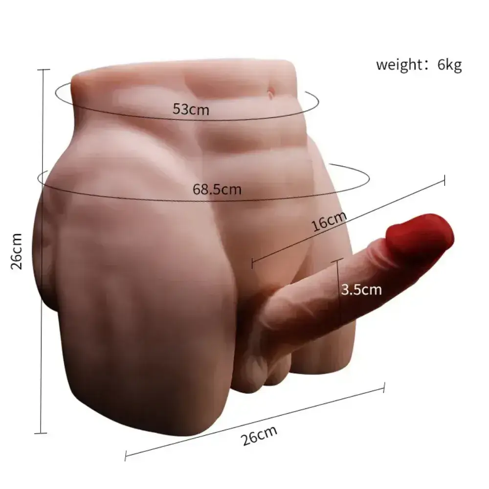 Mông nam nguyên khối – Size 6kg (Dương vật 16cm)