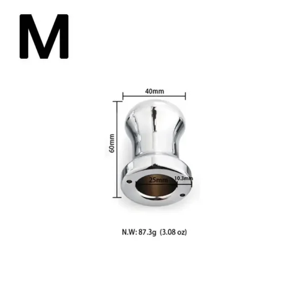 Phích cắm hậu môn inox rỗng ruột