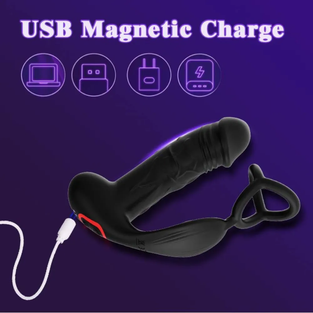 [App + Remote] Plug rung tạo hình dương vật Sz056