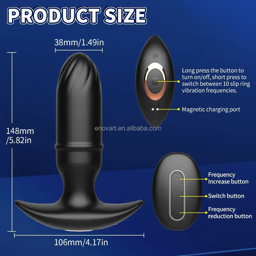 [Remote] Plug rung thụt Sieppiness (Mẫu C)