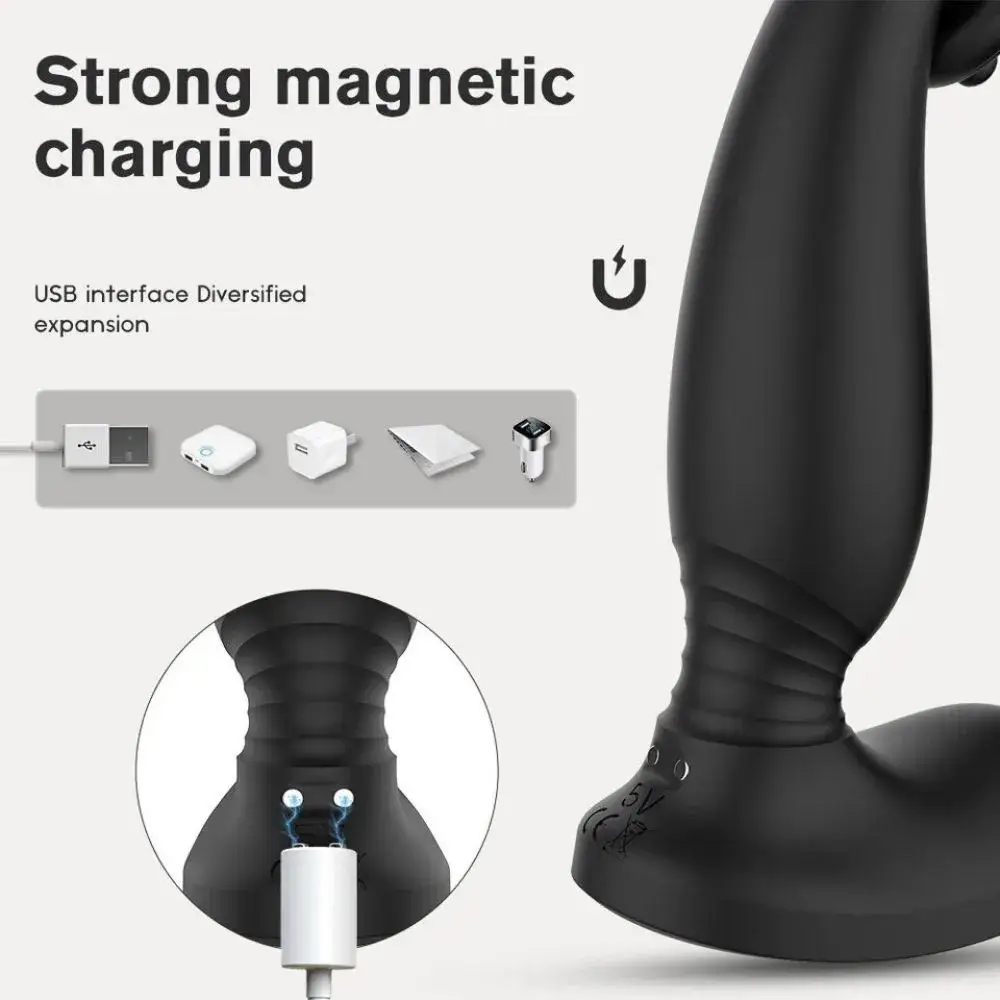 [Remote] Plug rung kèm massge trứng dái S-hande Bs06