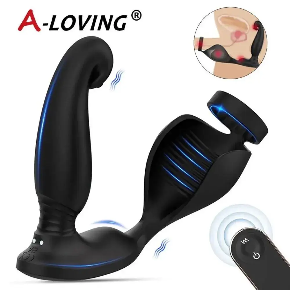 [Remote] Plug rung kèm massge trứng dái S-hande Bs06