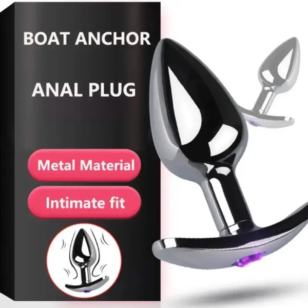 Plug inox trắng chuôi lưỡi liềm