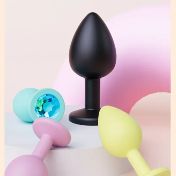Plug silicon đen chuôi tròn Jiuai 68g