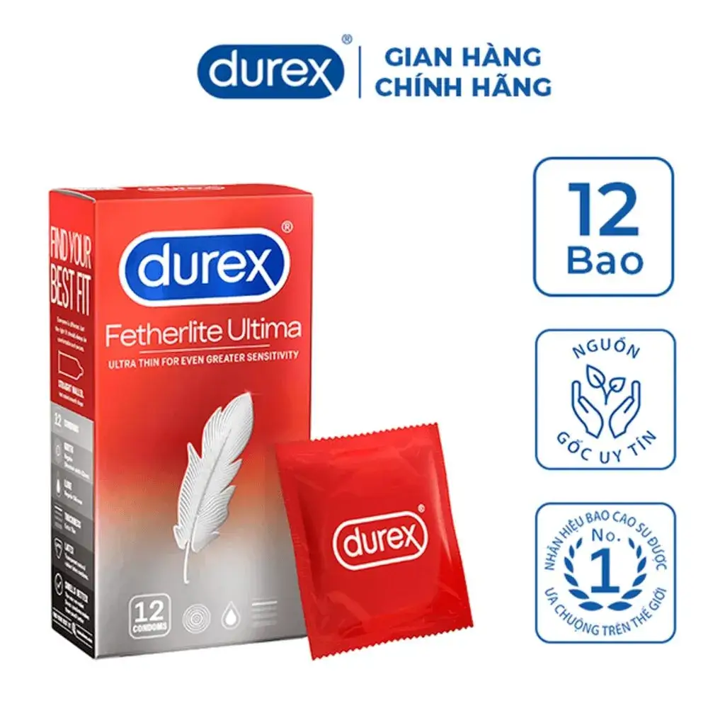 DUREX FERTHERLITE ULTIMA HỘP LỚN