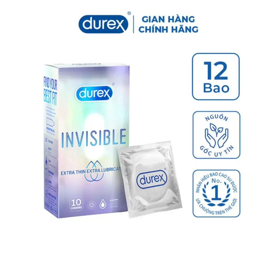 DUREX INVISIBLE HỘP LỚN