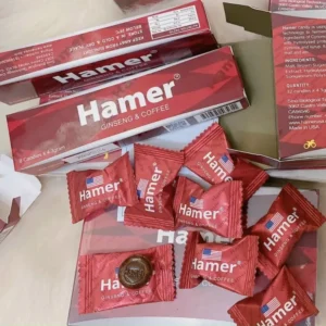 KẸO SÂM HAMER (GISENG & COFFEE CANDY) - 1 THANH 8 VIÊN