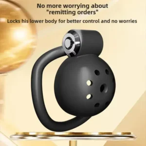 KHÓA DƯƠNG VẬT SILICON ĐEN 5 SIZE – THOÁNG KHÍ & AN TOÀN