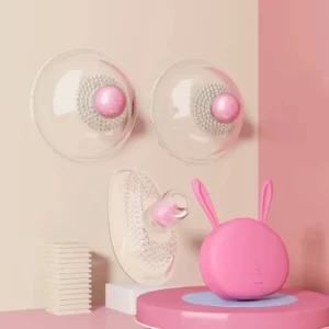 MÁY MASSAGE NGỰC KHÔNG DÂY HÌNH THỎ – BREAST VIBRATOR CUP