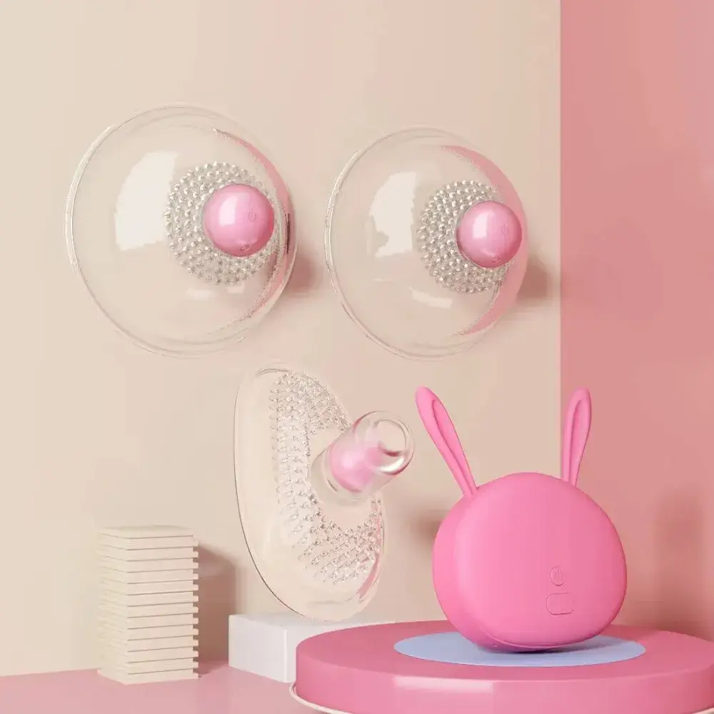 MÁY MASSAGE NGỰC KHÔNG DÂY HÌNH THỎ – BREAST VIBRATOR CUP