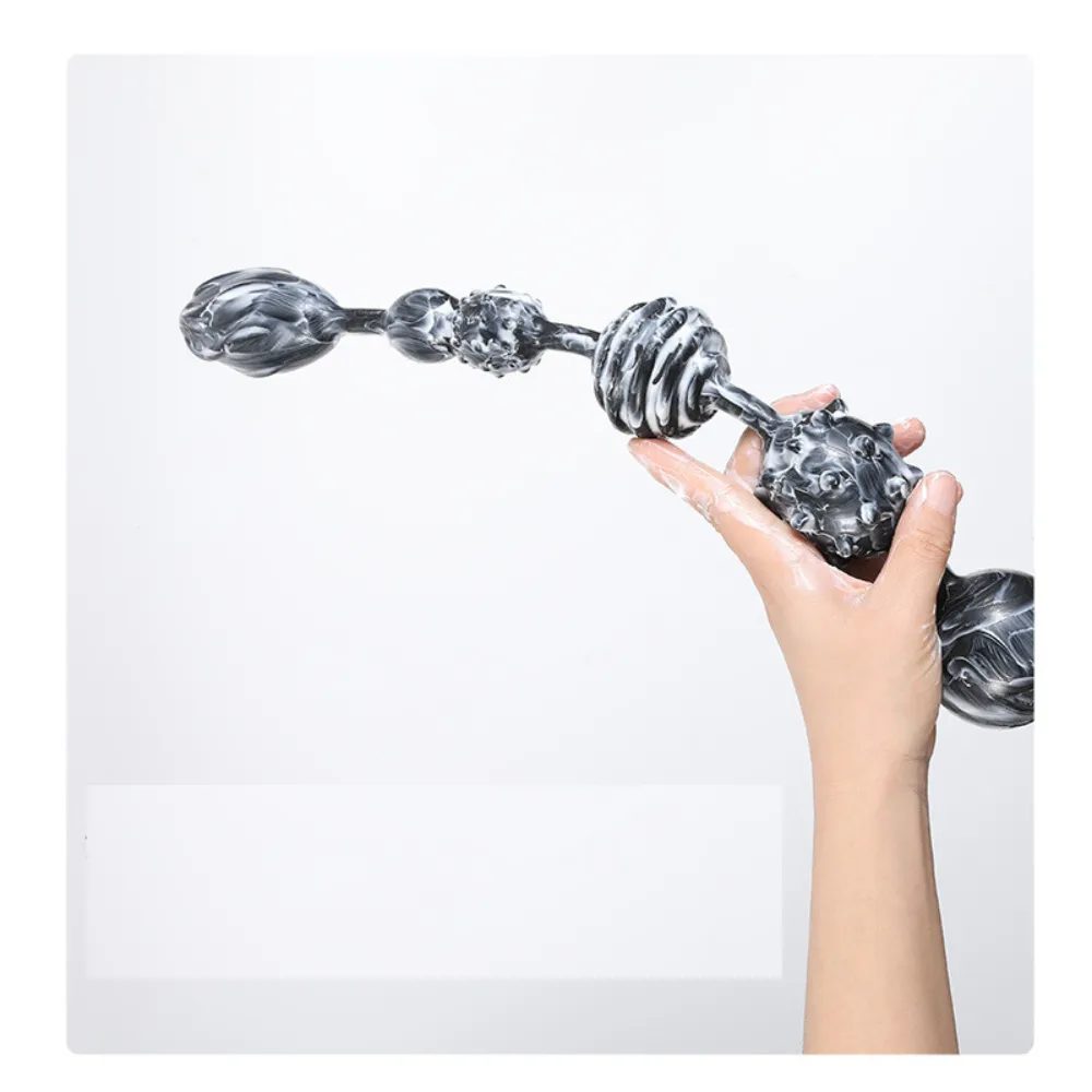 CHUỖI BI SILICON ĐA HOA VĂN C565 – SIZE L (49CM | BI 3.2–4.9CM) - Ảnh 3