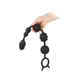 CHUỖI BI SILICON ĐA HOA VĂN C565 – SIZE S (34CM | BI 2–3.8CM)