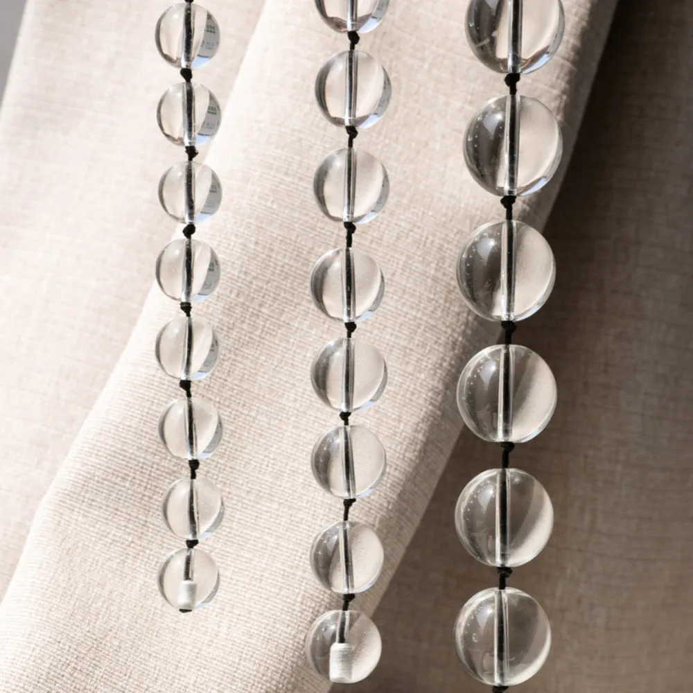 CHUỖI HẠT THỦY TINH TRONG SUỐT SIZE M (2.0CM – DÀI 18.5CM) - Ảnh 3