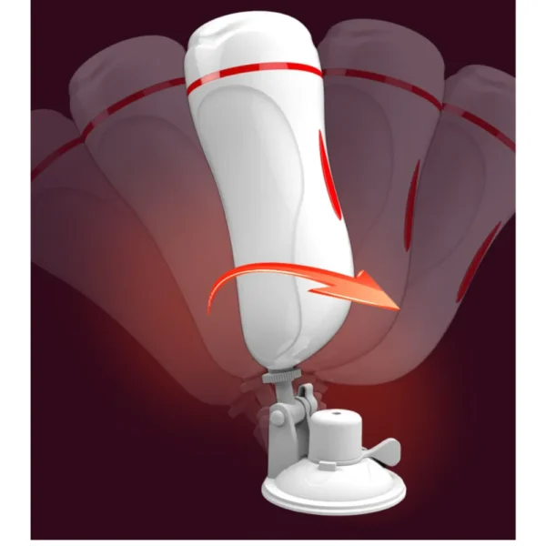 CỐC THỦ DÂM ENLOVE TẠO HÌNH ÂM ĐẠO (TRẮNG) - RUNG TỰ ĐỘNG CÓ ĐẾ GẮN TƯỜNG