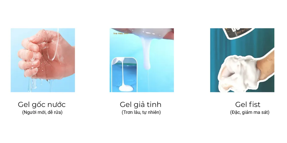 Phân loại gel bôi trơn cho danh mục